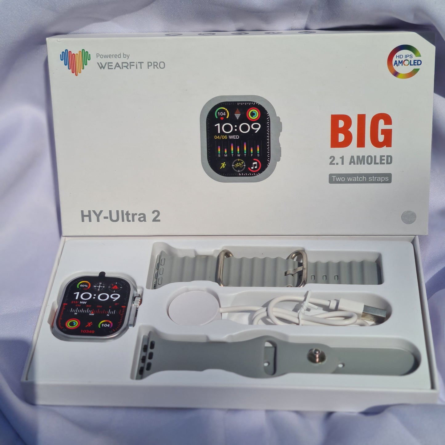 HY ULTRA 2 Smart Watch 2.1' Amoled Display with 2 straps