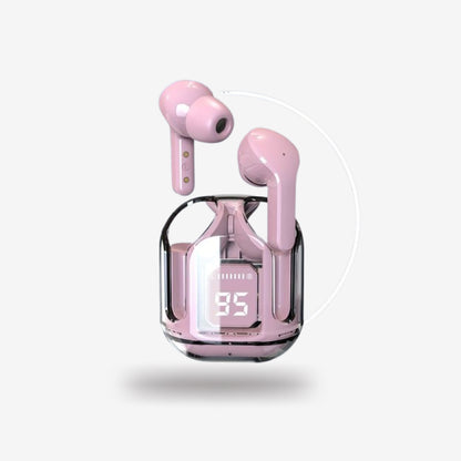 Air-31 Airpods Wireless with Crystal Transparent Case Bluetooth 5.3