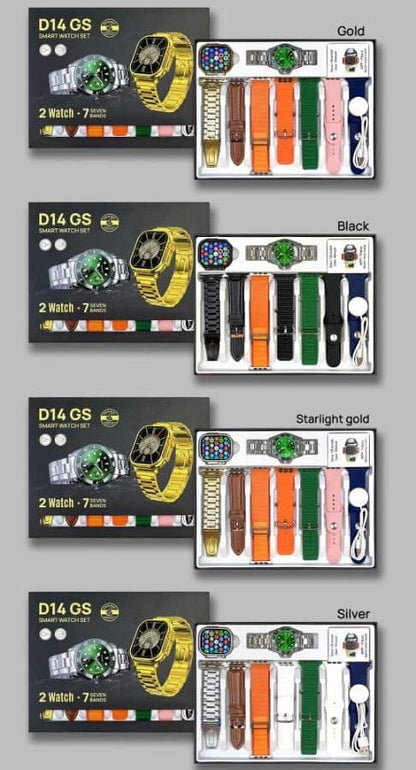 D14 GS Ultra Smart Watch With Rolex Watch and seven straps