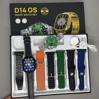 D14 GS Ultra Smart Watch With Rolex Watch and seven straps