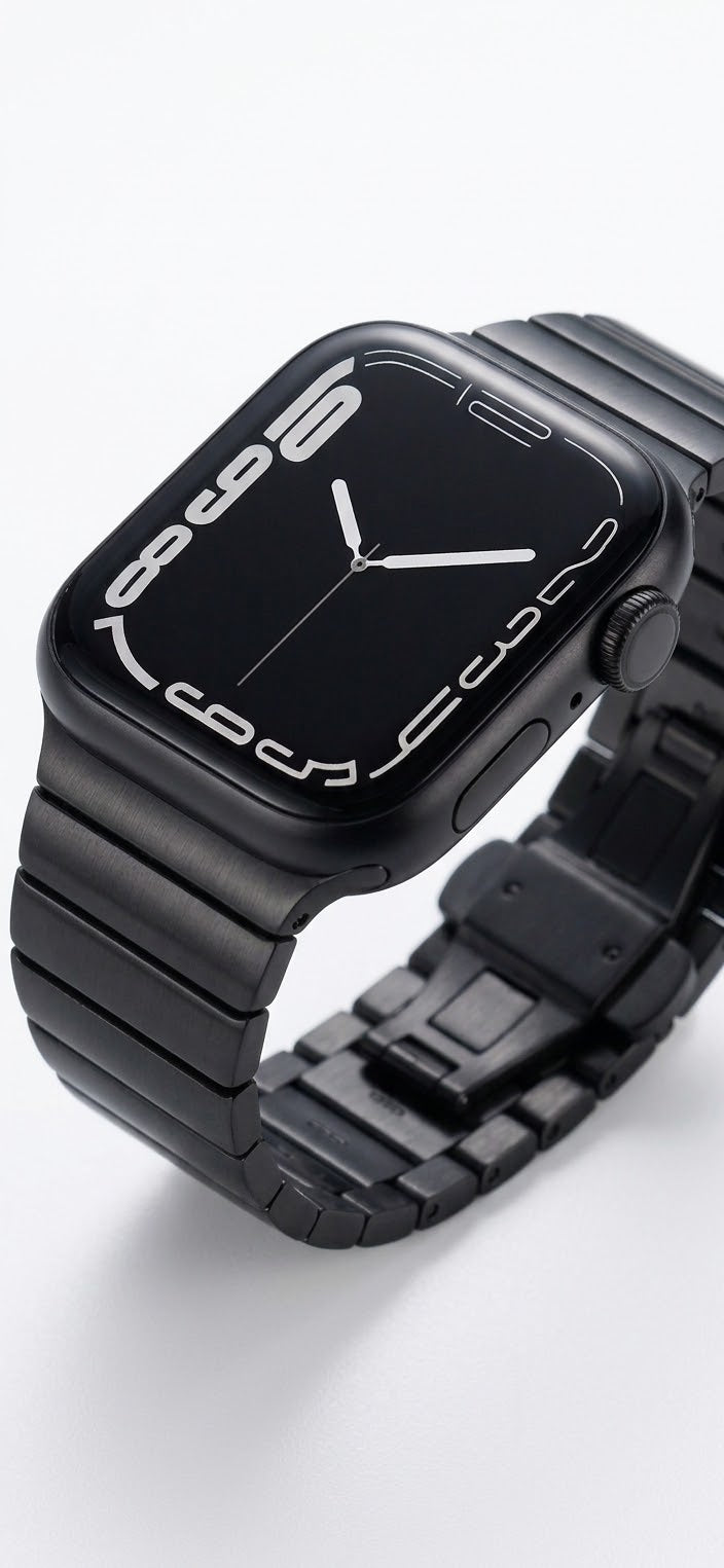 Apple Smartwatch with Metallic Citizen Metal- Titanium Strap Series 11