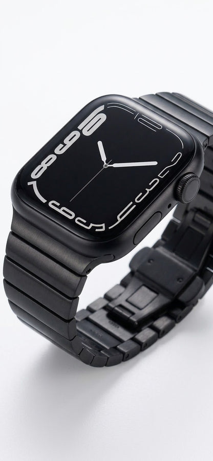 Apple Smartwatch with Metallic Citizen Metal- Titanium Strap Series 11