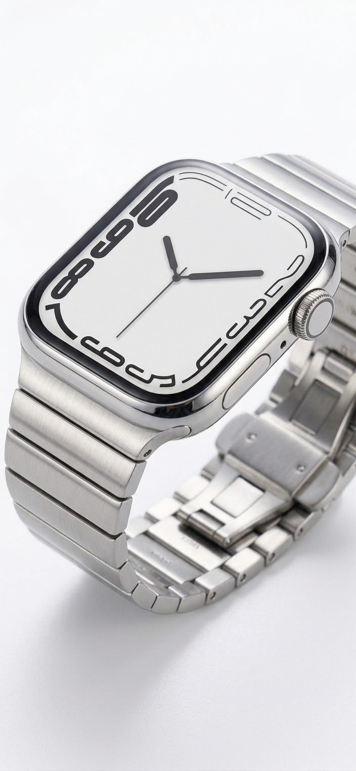 Apple Smartwatch with Metallic Citizen Metal- Titanium Strap Series 11