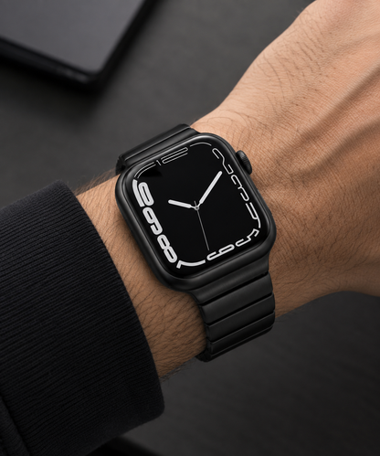 Apple Smartwatch with Metallic Citizen Metal- Titanium Strap Series 11