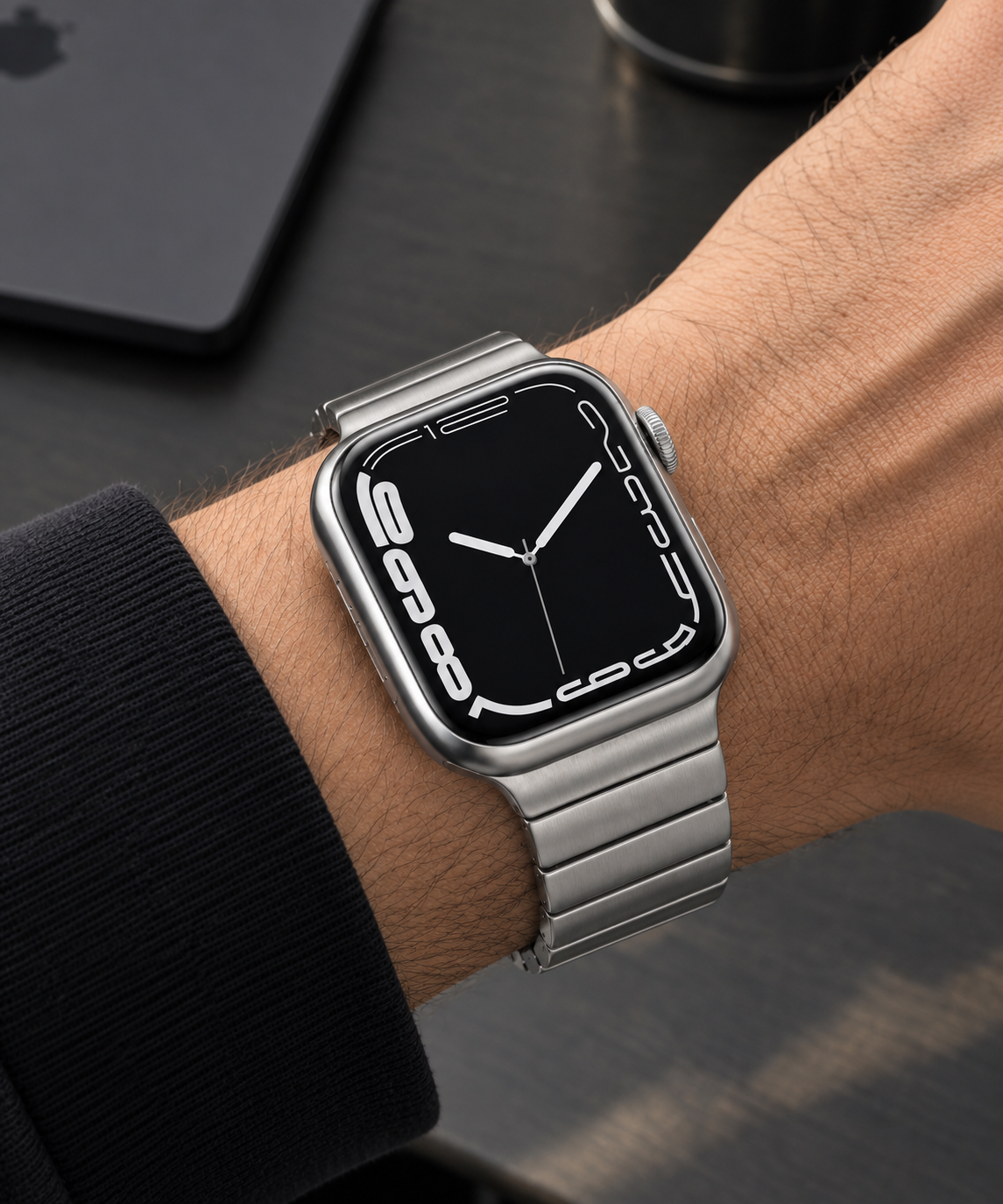 Apple Smartwatch with Metallic Citizen Metal- Titanium Strap Series 11